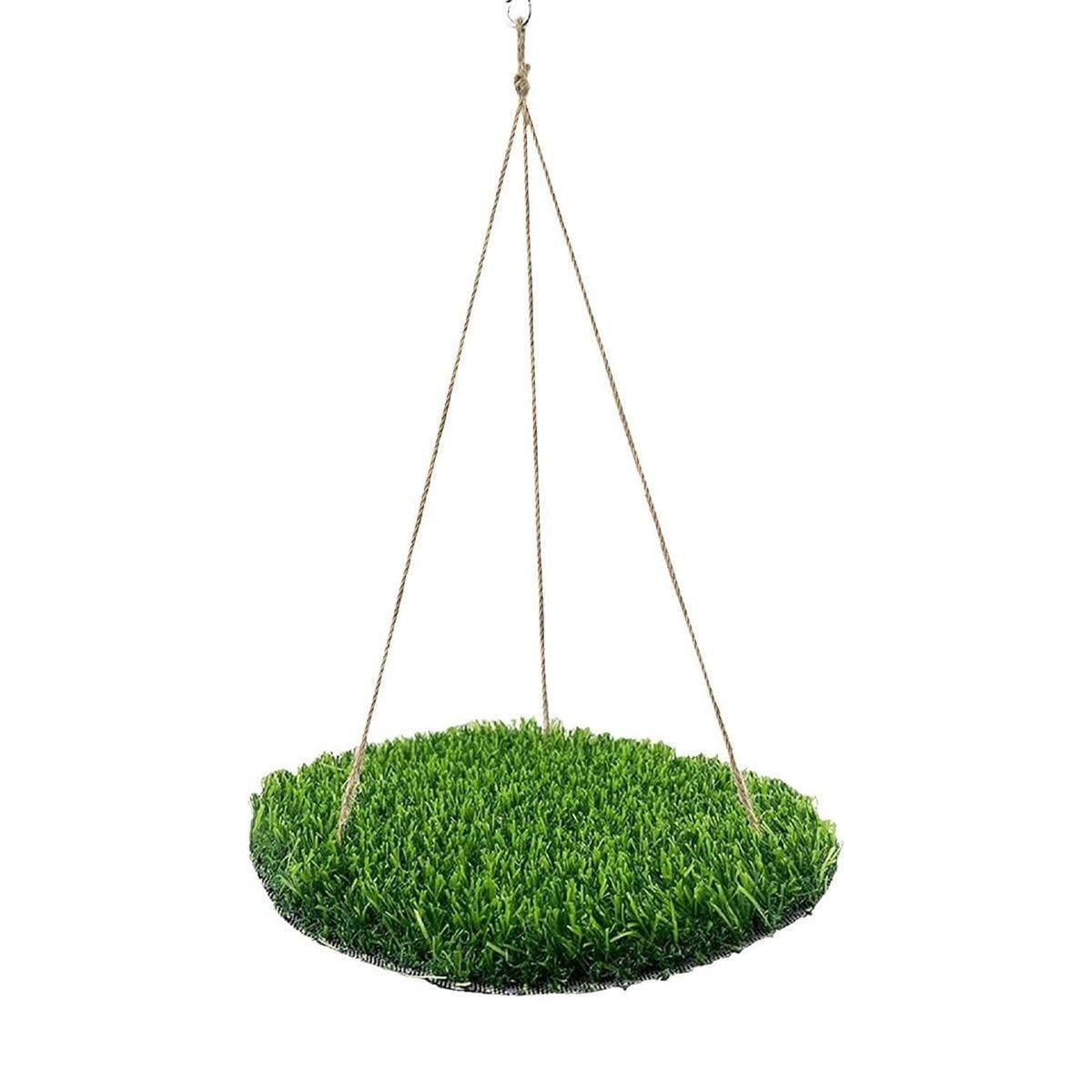 Parrot Turf Hammock Climbing Toy for Hamster Pet Bed Hanging Swing for Small Pet - Roundness V528-GRASS-HAMMOCK-YX-211385