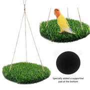 Parrot Turf Hammock Climbing Toy for Hamster Pet Bed Hanging Swing for Small Pet - Roundness V528-GRASS-HAMMOCK-YX-211385