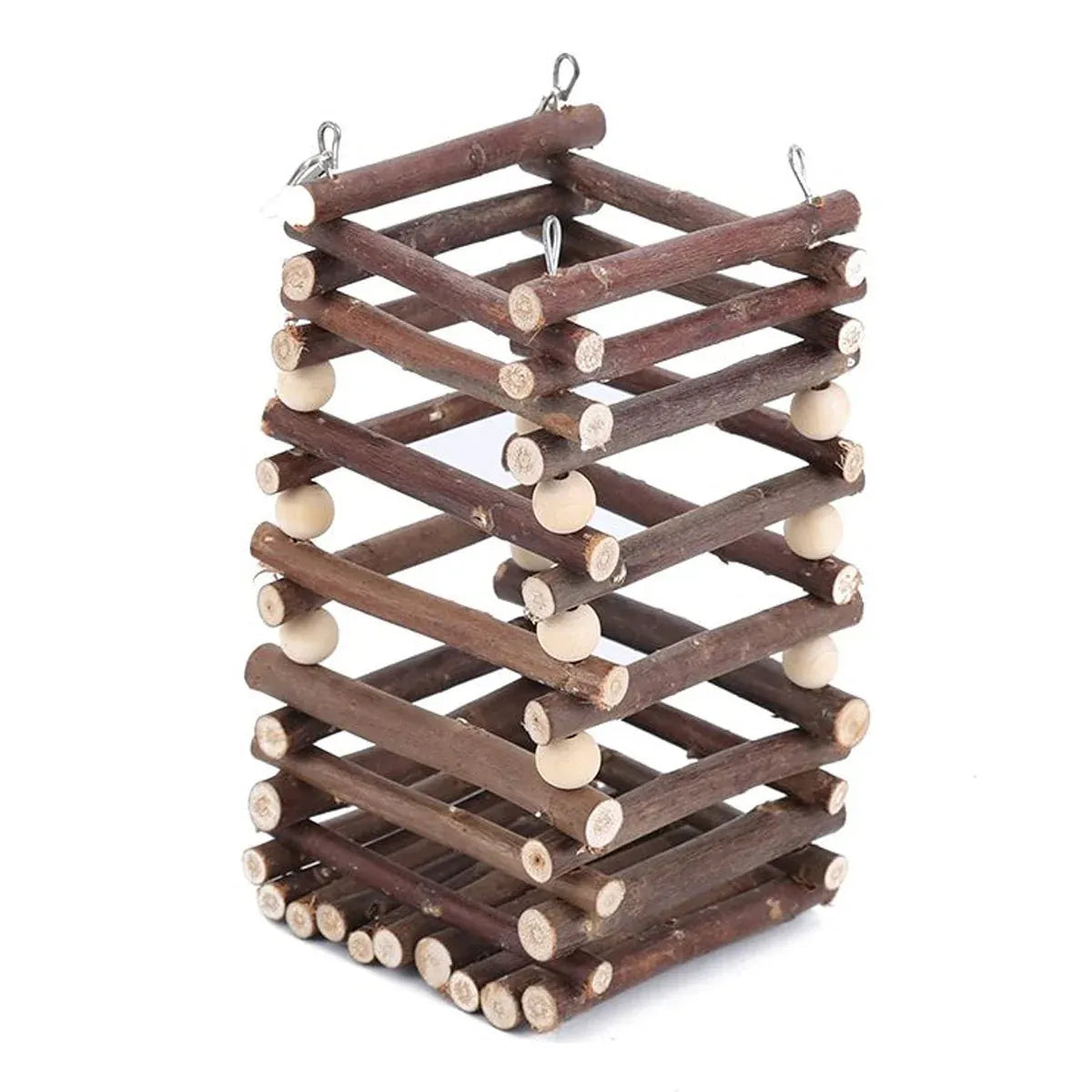 Rabbit Hay Feeder Rack Apple Wood Grass Holder Natural Food Rack Small Pet V528-GRASS-RACK-694722