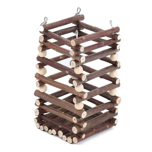 Rabbit Hay Feeder Rack Apple Wood Grass Holder Natural Food Rack Small Pet V528-GRASS-RACK-694722