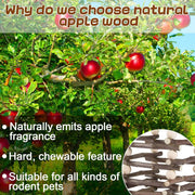 Rabbit Hay Feeder Rack Apple Wood Grass Holder Natural Food Rack Small Pet V528-GRASS-RACK-694722