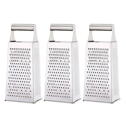 3pcs Stainless Steel Vegetable Slicer Grater Kitchen Multi-Function Grater Tool V528-GRATER-210-90-75MM-3PCS-361607