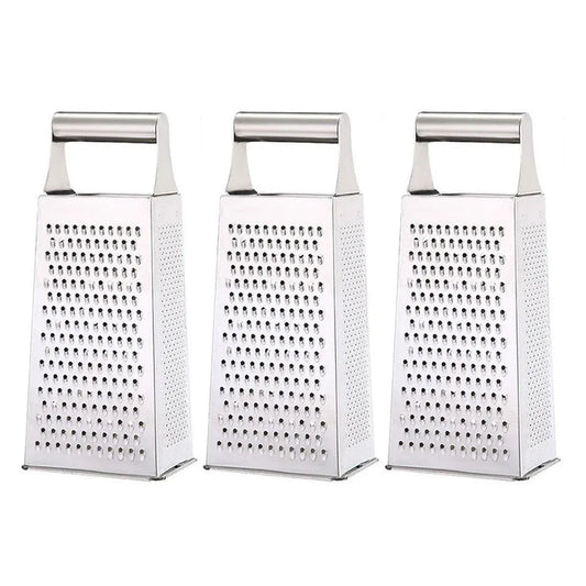 3pcs Stainless Steel Vegetable Slicer Grater Kitchen Multi-Function Grater Tool V528-GRATER-210-90-75MM-3PCS-361607