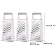 3pcs Stainless Steel Vegetable Slicer Grater Kitchen Multi-Function Grater Tool V528-GRATER-210-90-75MM-3PCS-361607