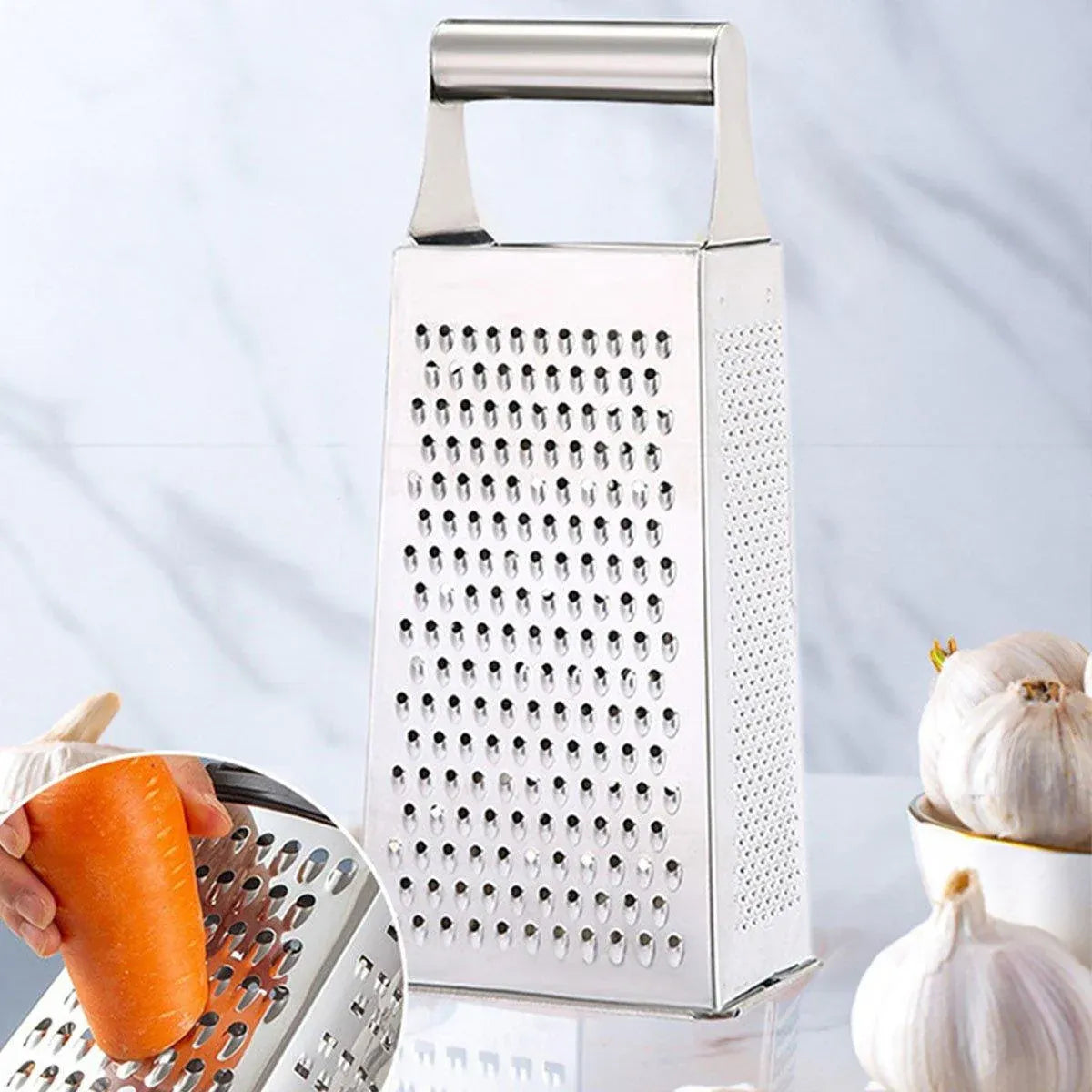 3pcs Stainless Steel Vegetable Slicer Grater Kitchen Multi-Function Grater Tool V528-GRATER-210-90-75MM-3PCS-361607