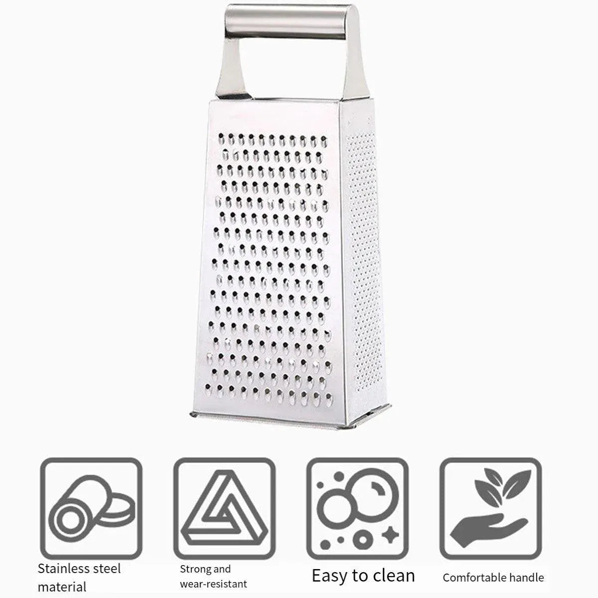 3pcs Stainless Steel Vegetable Slicer Grater Kitchen Multi-Function Grater Tool V528-GRATER-210-90-75MM-3PCS-361607