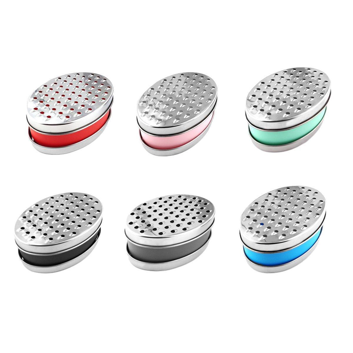 Stainless Steel Kitchen Cheese Grater with Container Storing Fruits Cheese Box - Green V528-GRATER-GREEN-206488