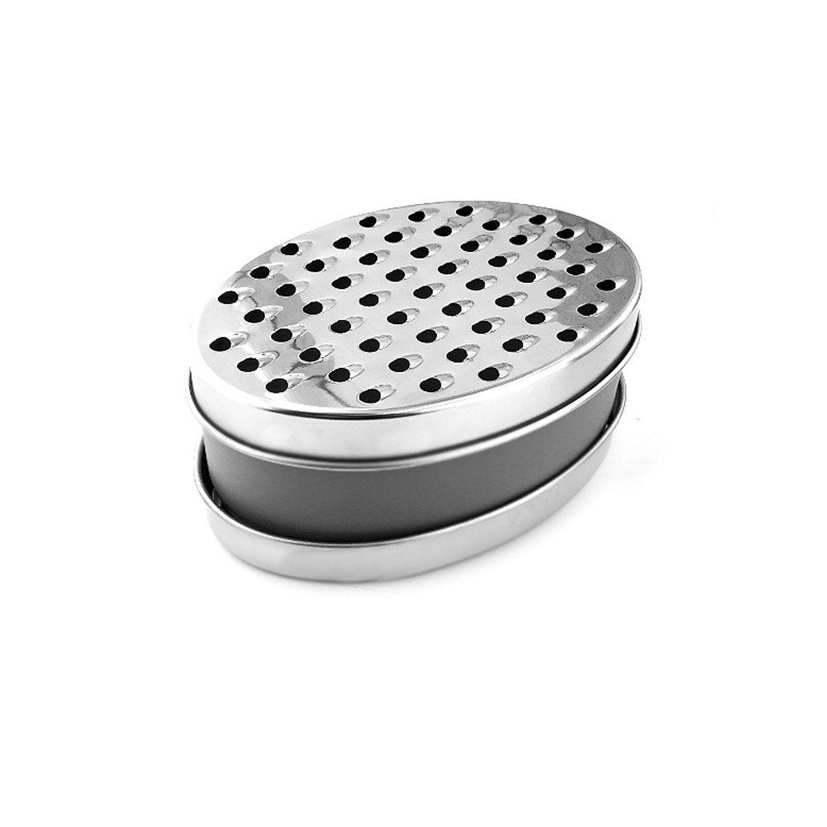 Stainless Steel Kitchen Cheese Grater with Container Storing Fruits Cheese Box - Green V528-GRATER-GREEN-206488