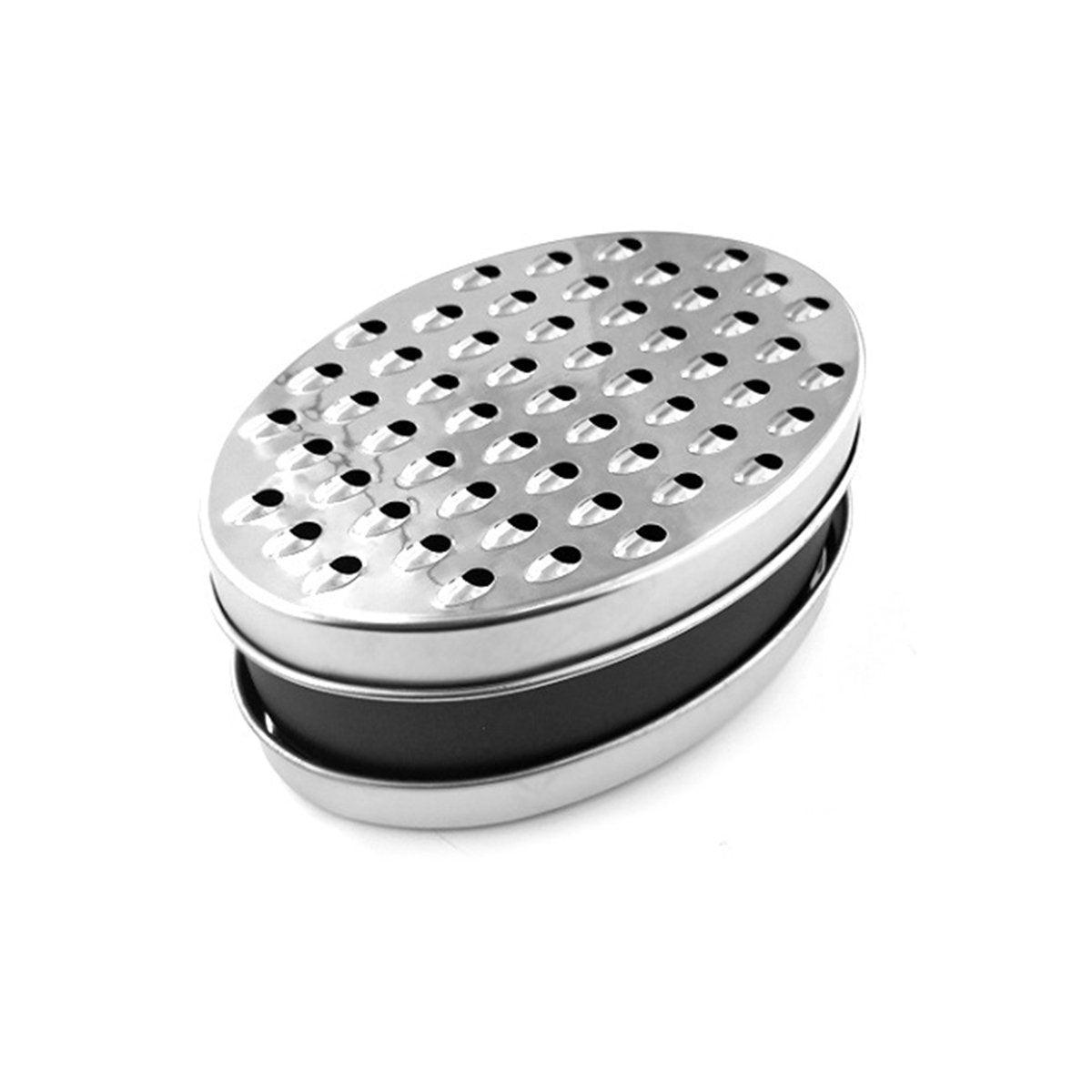 Stainless Steel Kitchen Cheese Grater with Container Storing Fruits Cheese Box - Green V528-GRATER-GREEN-206488