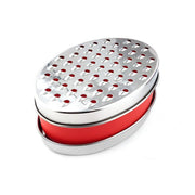 Stainless Steel Kitchen Cheese Grater with Container Storing Fruits Cheese Box - Red V528-GRATER-RED-160152