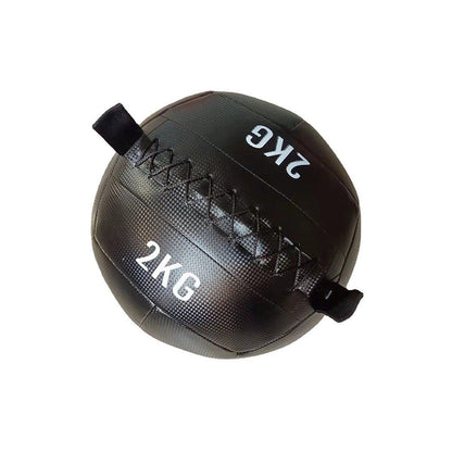 Non-Elastic Soft Squat Wall Ball for Solid Gravity and Balance Training Workouts - 2kg V528-GRAVITY-BALL-BLACK-2-698006