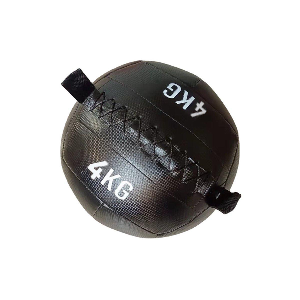 Non-Elastic Soft Squat Wall Ball for Solid Gravity and Balance Training Workouts - 2kg V528-GRAVITY-BALL-BLACK-2-698006