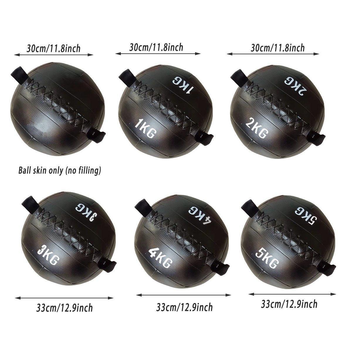 Non-Elastic Soft Squat Wall Ball for Solid Gravity and Balance Training Workouts - 4kg