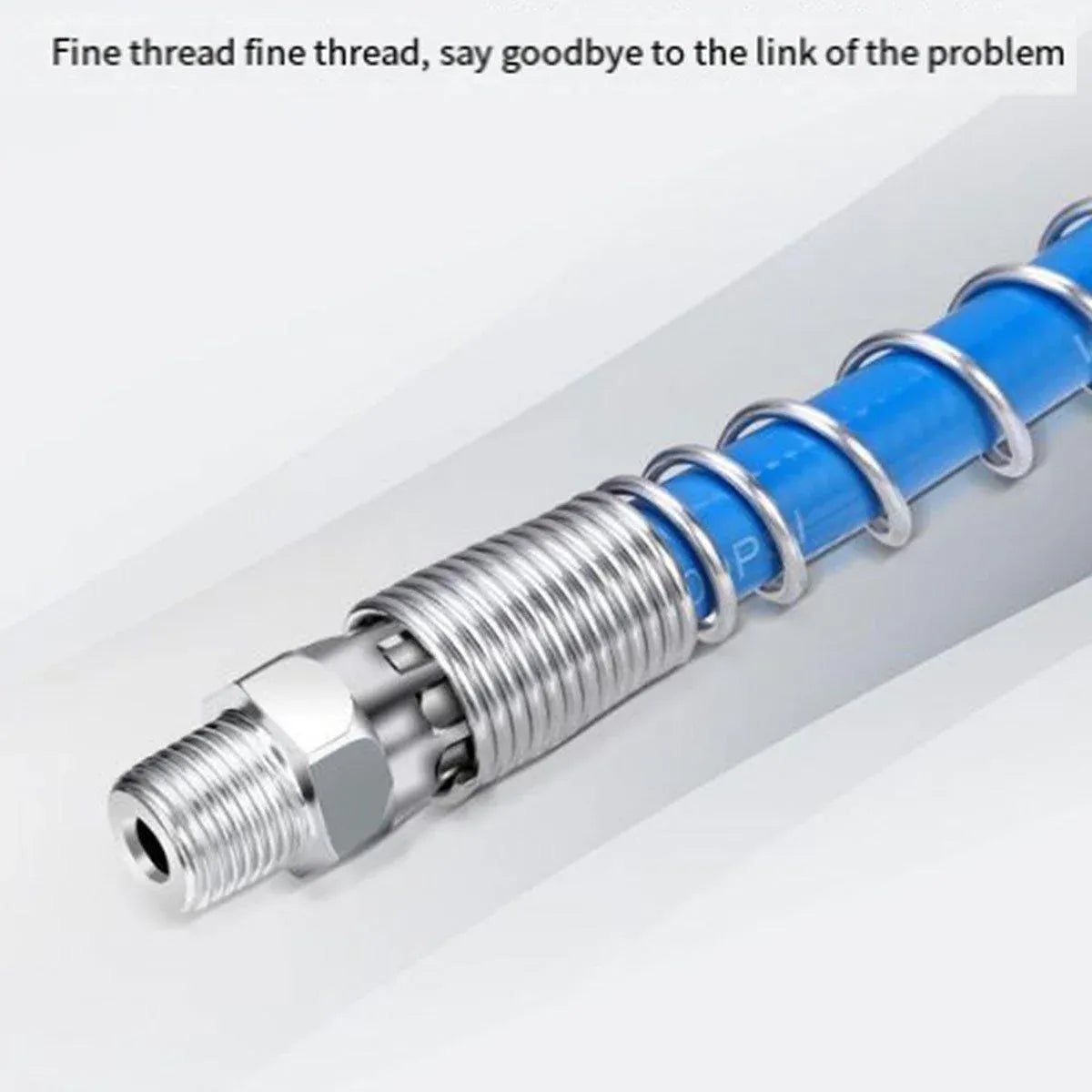 Grease Gun Hose Barrel Nozzle Kit Soft Tube Accessories for Automotive Grease - 100cm