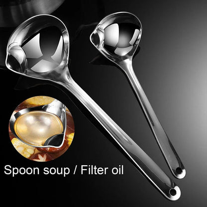 Oil Separator Spoon Kitchen Multifunctional Filter Household Hot Pot Soup Spoon - S V528-GREASE-SPATULA-S-966610