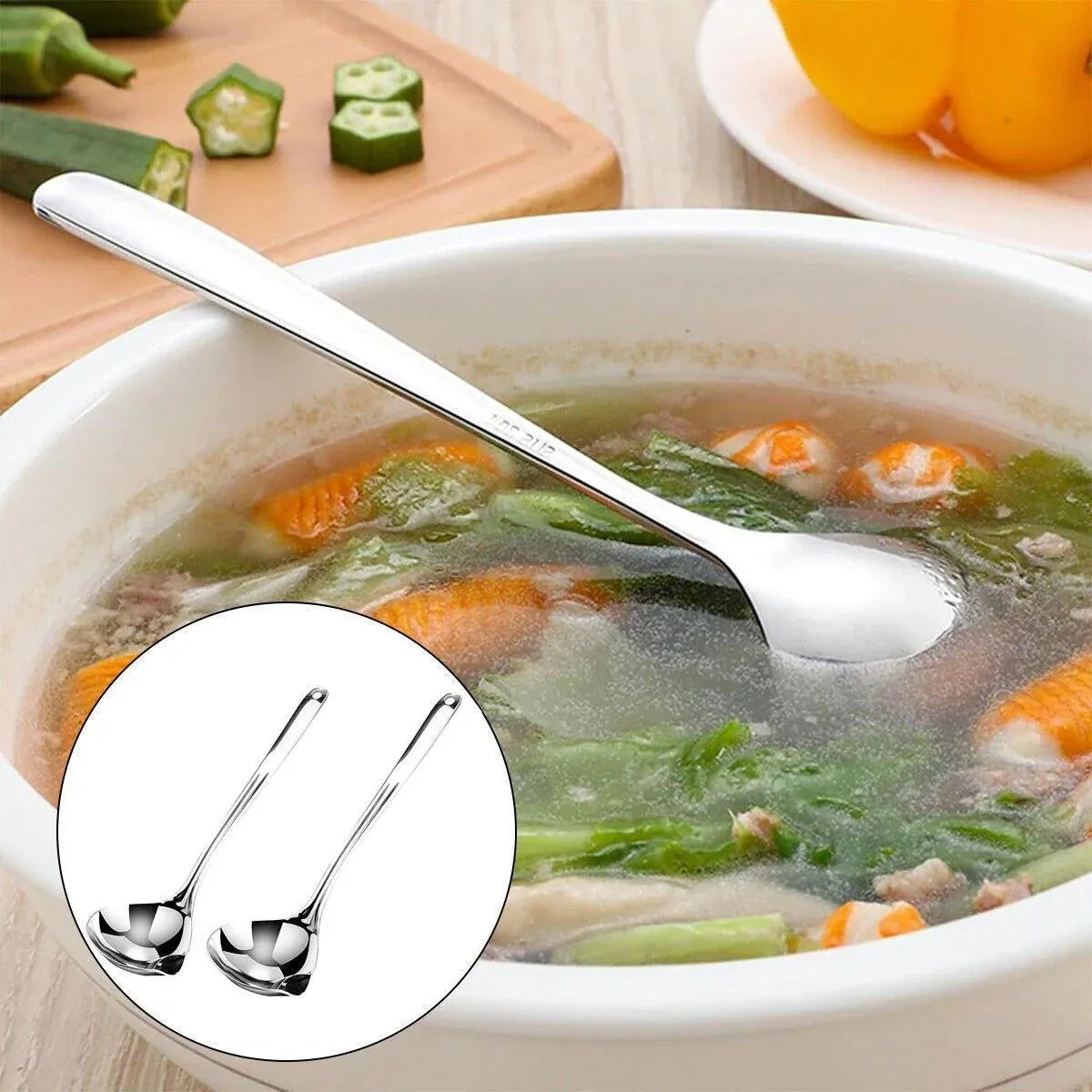 Oil Separator Spoon Kitchen Multifunctional Filter Household Hot Pot Soup Spoon - S V528-GREASE-SPATULA-S-966610