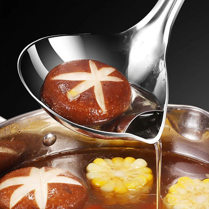 Oil Separator Spoon Kitchen Multifunctional Filter Household Hot Pot Soup Spoon - S V528-GREASE-SPATULA-S-966610