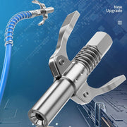 Grease Tool Coupler Heavy Duty Quick Lock Double Handle Leak-Free Grease Nozzle V528-GREASEGUN-301482