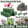 Floral Foam Blocks for Dry Wet Artificial Flower Arrangements Florist Supplies - Wet 2PCS V528-GREEN-2PCS-815433