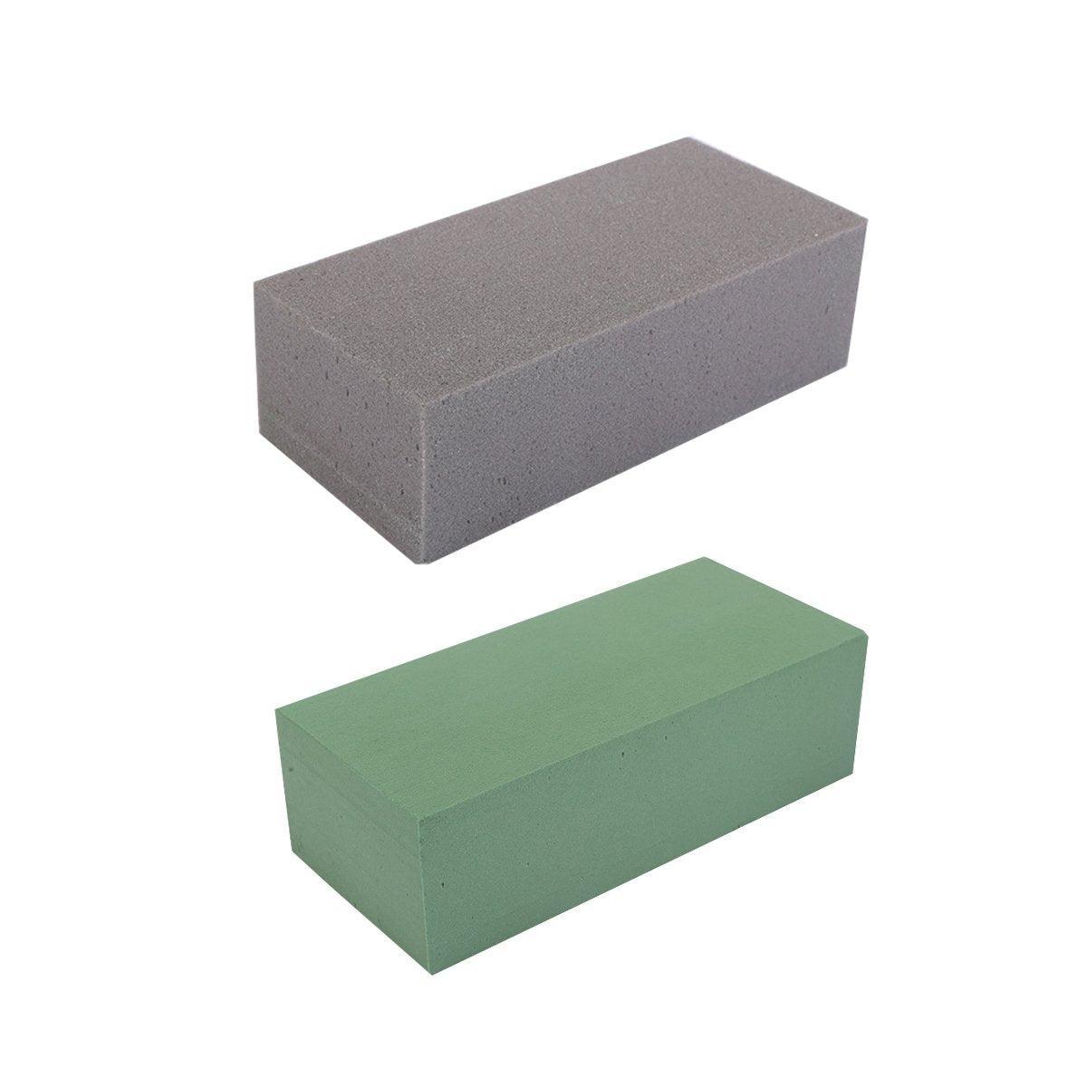 Floral Foam Blocks for Dry Wet Artificial Flower Arrangements Florist Supplies - Wet 2PCS V528-GREEN-2PCS-815433