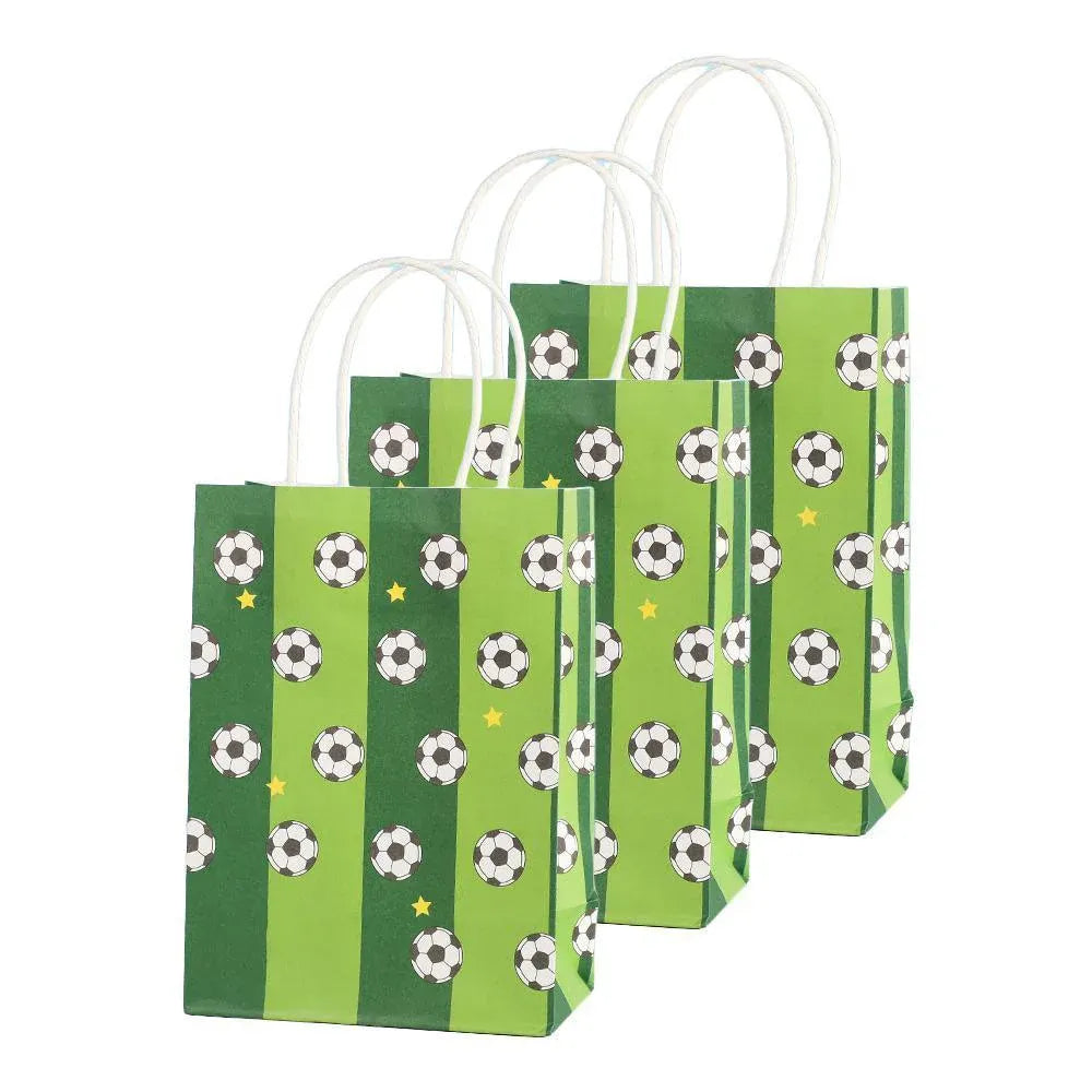 30PCS Fashion Ball Kraft Paper Gift Bag Festivals gift tote bag Party Favor Bag - Green-Football-30pcs V528-GREEN-FOOTBALL-30PCS-720521
