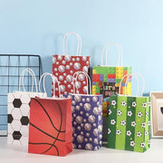 30PCS Fashion Ball Kraft Paper Gift Bag Festivals gift tote bag Party Favor Bag - Green-Football-30pcs V528-GREEN-FOOTBALL-30PCS-720521