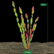 10PCS Artificial Plants Fish Tank Aquarium Aquatic Plants Simulated Water Grass V528-GREENARTIFICIA-10PCS-868127