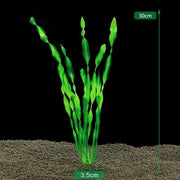 10PCS Artificial Plants Fish Tank Aquarium Aquatic Plants Simulated Water Grass V528-GREENARTIFICIA-10PCS-868127