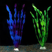 10PCS Artificial Plants Fish Tank Aquarium Aquatic Plants Simulated Water Grass V528-GREENARTIFICIA-10PCS-868127