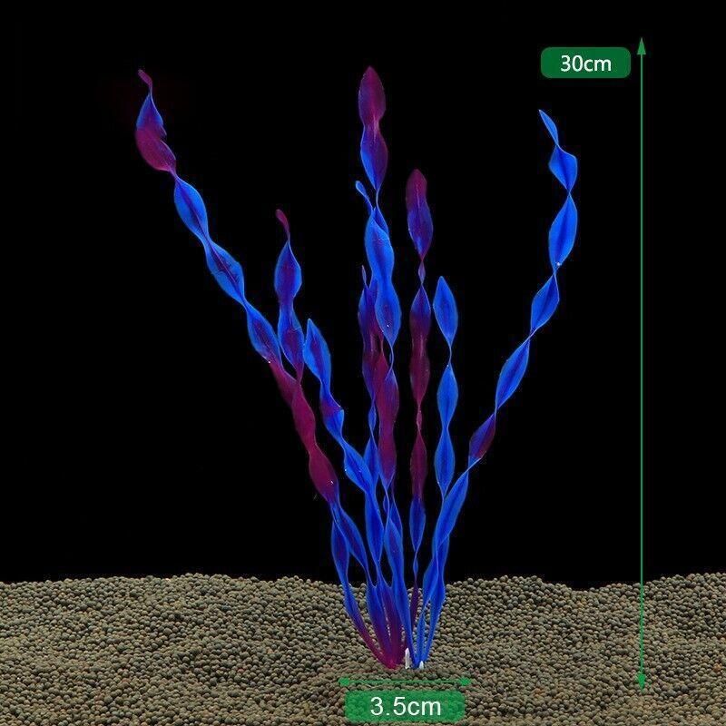 10PCS Artificial Plants Fish Tank Aquarium Aquatic Plants Simulated Water Grass V528-GREENARTIFICIA-10PCS-868127