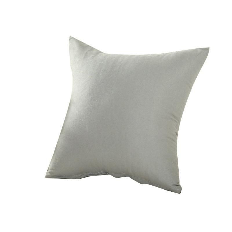 40x40cm Multicoloured Plain Solid Colour Cushion Cover Covers Decorative Pillow Case - Grey V528-GREY-40-8161