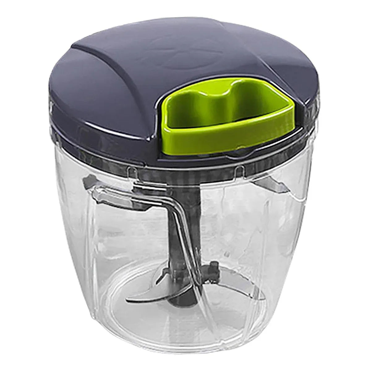 Garlic Press Chopper Slicer Hand Presser Grinder Crusher Home Kitchen Tools Use - 1000ml V528-GREY-BLUE-1000ML-647658