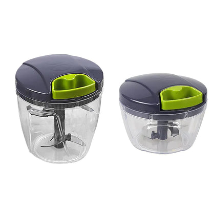Garlic Press Chopper Slicer Hand Presser Grinder Crusher Home Kitchen Tools Use - 1000ml V528-GREY-BLUE-1000ML-647658