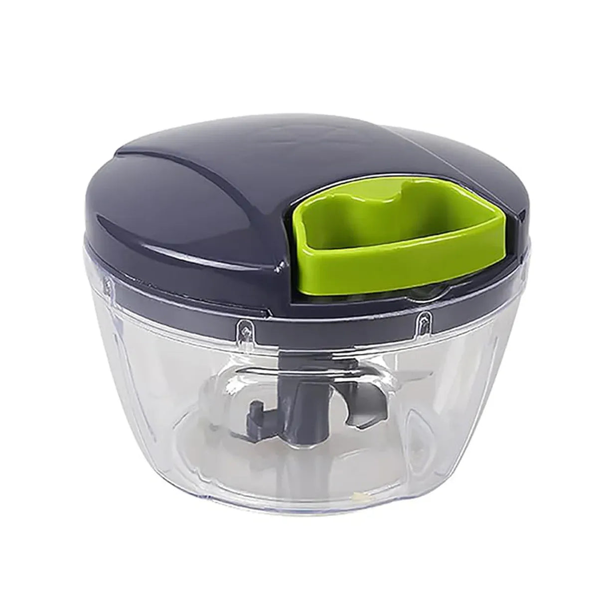 Garlic Press Chopper Slicer Hand Presser Grinder Crusher Home Kitchen Tools Use - 600ml V528-GREY-BLUE-600ML-768399