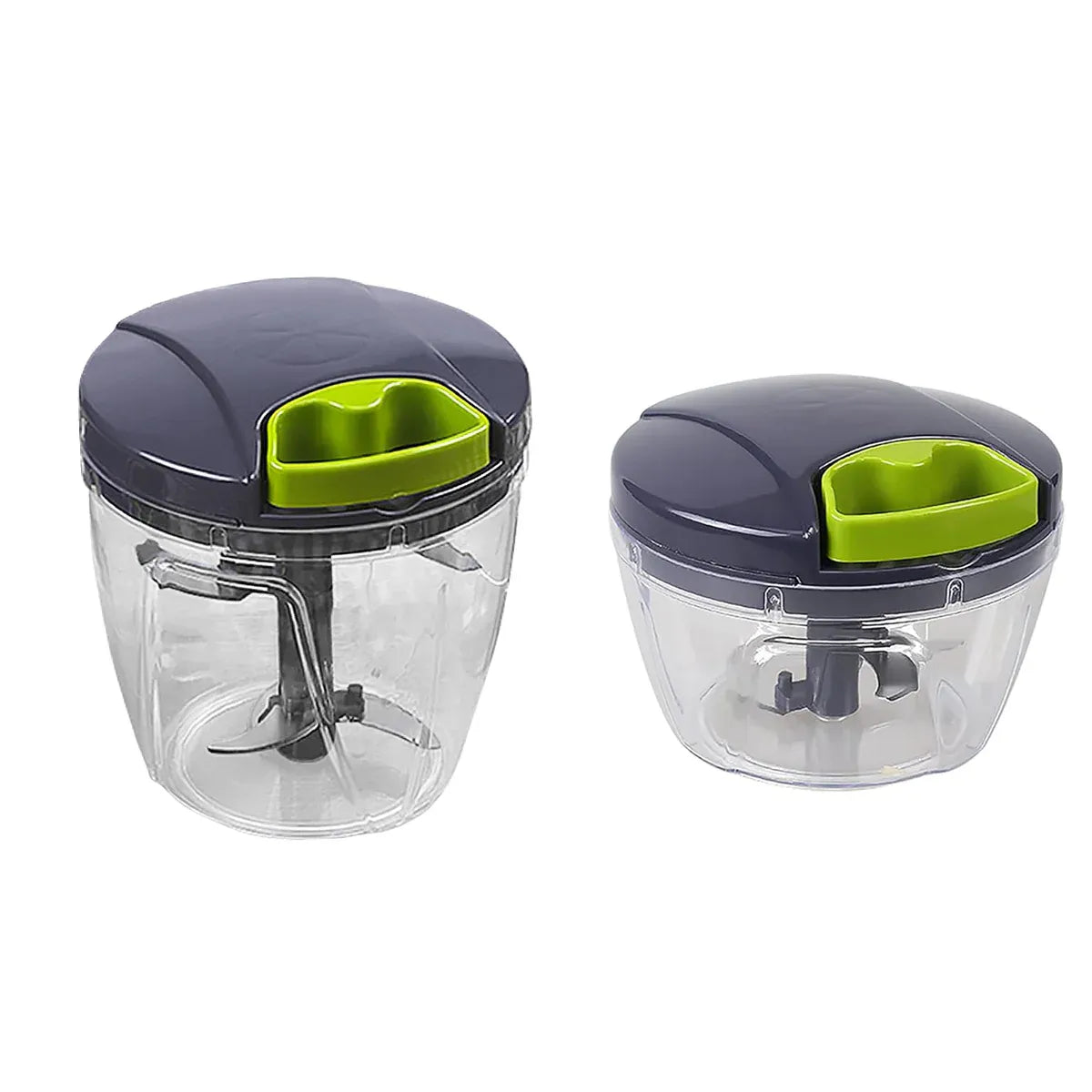 Garlic Press Chopper Slicer Hand Presser Grinder Crusher Home Kitchen Tools Use - 600ml V528-GREY-BLUE-600ML-768399