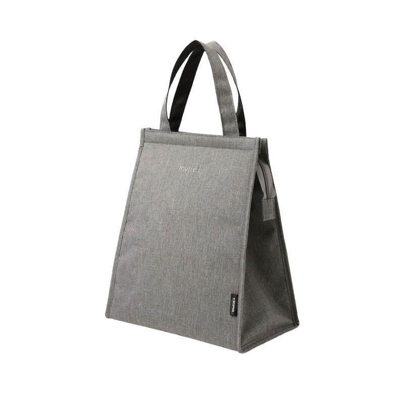 M Size Lunch Bag Thermal Insulated Box Bento Pouch Food Tote Work School Picnic - Grey V528-GREY-M-360893
