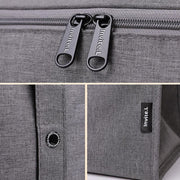 M Size Lunch Bag Thermal Insulated Box Bento Pouch Food Tote Work School Picnic - Grey V528-GREY-M-360893
