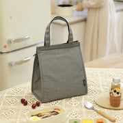 M Size Lunch Bag Thermal Insulated Box Bento Pouch Food Tote Work School Picnic - Grey V528-GREY-M-360893