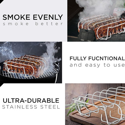 Barbecue Grill Net Outdoor BBQ Rack Cooking Basket Baking Tool Picnic Camping - Black V528-GRILL-BLACK-398476