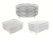 Air Fryer Grill Rack Multi Layer Removable Shelf Mesh Rack for Cooking BBQ - Rectangle V528-GRILL-RECTANGLE-618318