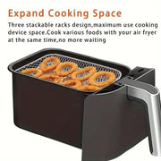 Air Fryer Grill Rack Multi Layer Removable Shelf Mesh Rack for Cooking BBQ - Rectangle V528-GRILL-RECTANGLE-618318
