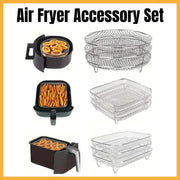 Air Fryer Grill Rack Multi Layer Removable Shelf Mesh Rack for Cooking BBQ - Rectangle V528-GRILL-RECTANGLE-618318