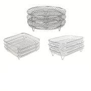 Air Fryer Grill Rack Multi Layer Removable Shelf Mesh Rack for Cooking BBQ - Round V528-GRILL-ROUND-314668