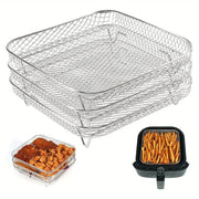 Air Fryer Grill Rack Multi Layer Removable Shelf Mesh Rack for Cooking BBQ - Round V528-GRILL-ROUND-314668