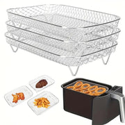 Air Fryer Grill Rack Multi Layer Removable Shelf Mesh Rack for Cooking BBQ - Round V528-GRILL-ROUND-314668