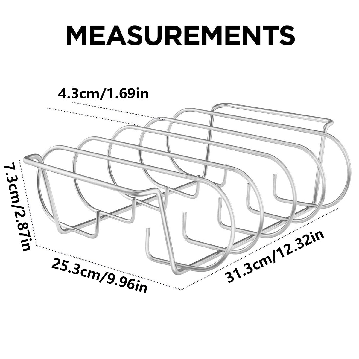 Barbecue Grill Net Outdoor BBQ Rack Cooking Basket Baking Tool Picnic Camping - Silver V528-GRILL-SILVER-961254
