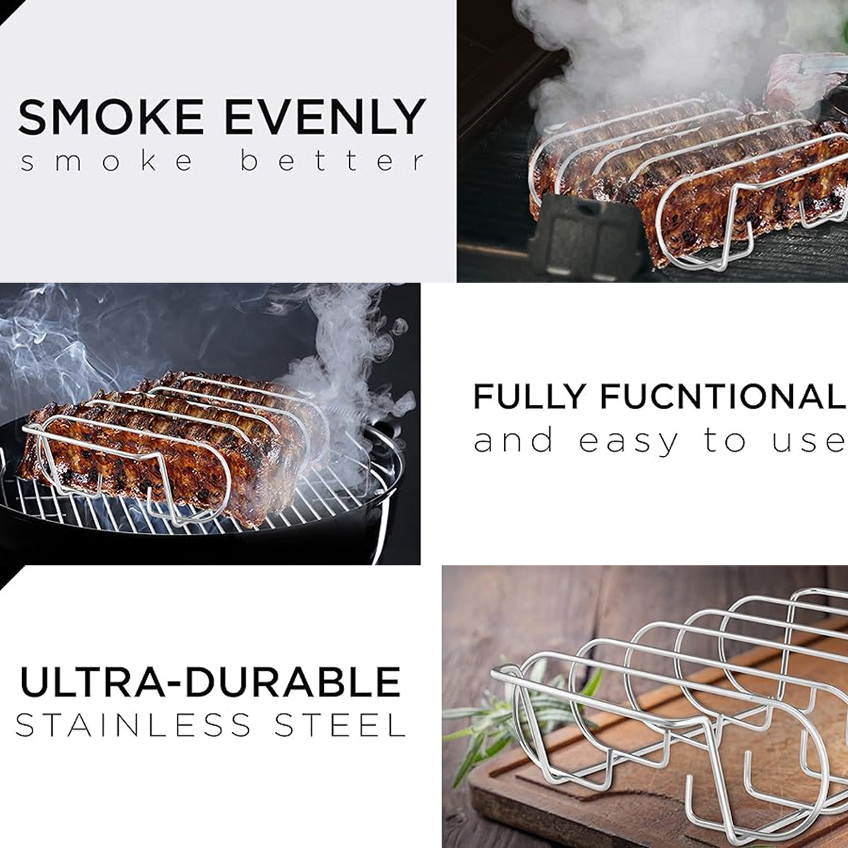 Barbecue Grill Net Outdoor BBQ Rack Cooking Basket Baking Tool Picnic Camping - Silver V528-GRILL-SILVER-961254