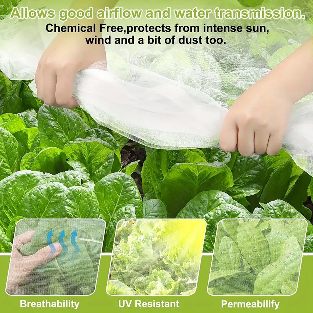 Agricultural Insect-proof Greenhouse Net for Fruit Vegetable Plant Protection - 250CMx5M V528-GRILLE-250CM-5M-886519