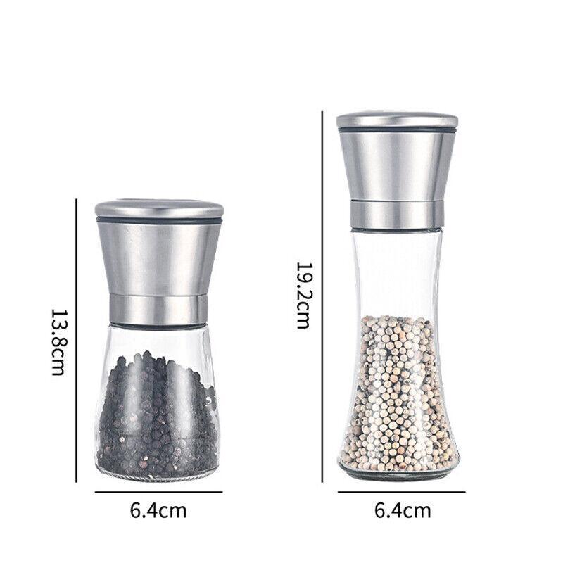 Stainless Steel Manual Salt and Pepper Grinder with Adjustable Ceramic Core - 200ML V528-GRINDERMANUAL-200ML-538414
