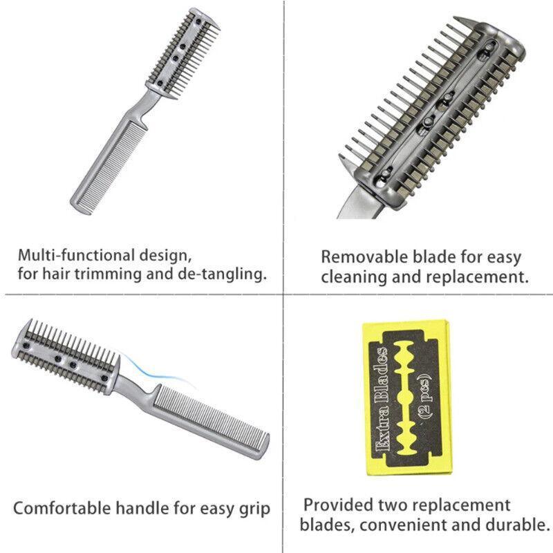 2 Sided Razor Clipper Comb Pet Hair Trimmer Grooming Cutter Dogs Cats Puppy V528-GROOMINGTOOL-68519